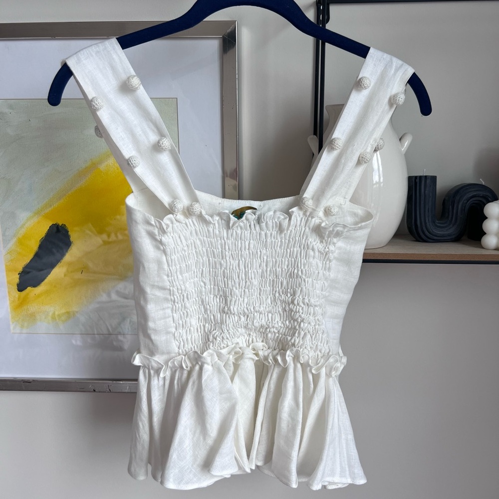 Waimari Ruffle PomPom Tank Top - Picture 3 of 6